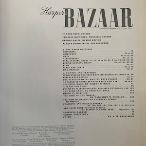 September 15th 1938 A.M. Cassandre Cover Harper's Bazaar Magazine Paris Openings American Shoes and Stockings Rare and Collectible image 6