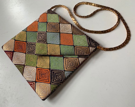 HTF 1970's Diane Love Obi Fabric Convertible Envel