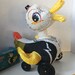 Adorable Top Hat Duck Red Robin Vinyl Inflatable Pull Toy - Etsy