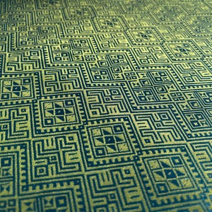 118” Extra Wide Unique Reversible Chinese Brocade |Jacquard Fabric  with Swallow Geometric Pattern |  DIY Craft | Curtain Drape Table Cloth