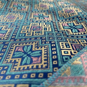 Extra Wide Brocade Fabric: Butterfly Flower Jacquard, Upholstery & Drapes
