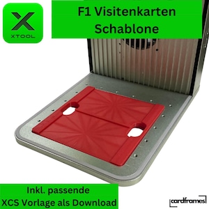 Plantilla de tarjeta de presentación xTool F1, plantilla de láser de fibra xTool, plantilla láser, plantilla, plantilla de fibra, archivo XCS, dispositivo láser F1, ayuda de ajuste