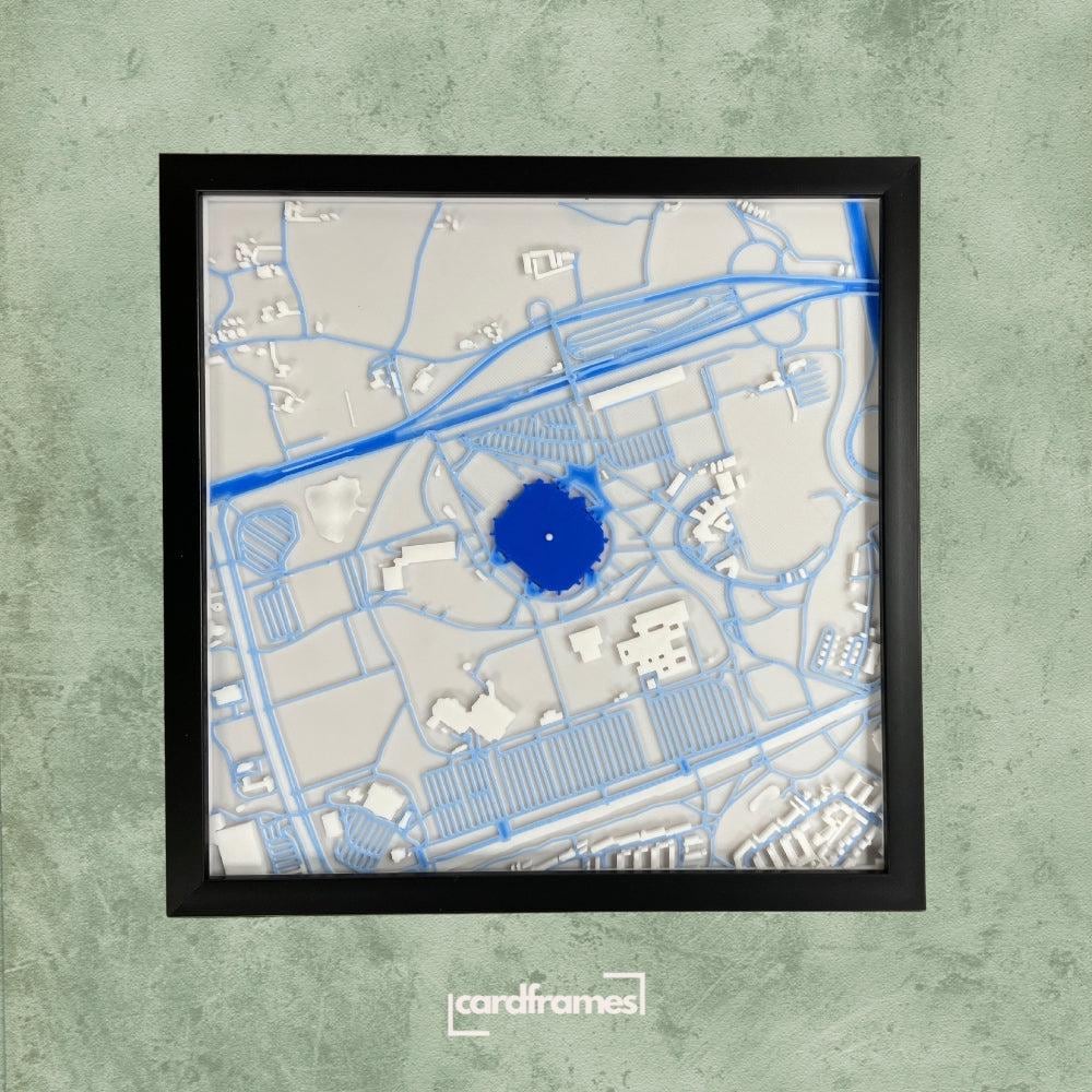 3D Stadium Map - Gift for Football Fans, Sports and Friends - Stadium Map Favorite Club - Football