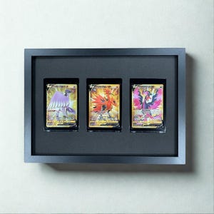 Rahmen für 3 Magnetholder Yu-Gi-Oh, Topps, Magic, Pokémon, Panini, Sportkarten