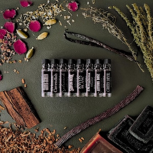 Handcrafted Perfume Oil Samples: Vegan Unisex Scents (1ml)