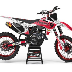 Mx-graphicskit voor GasGas MC 125+ 2024-2025 Volledig verpakt met rijders-ID en nummer