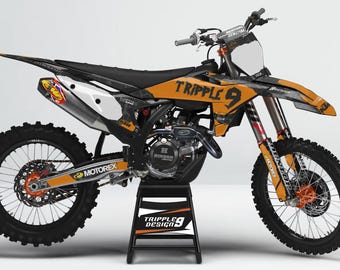 Mx graphic kit for KTM sx sxf sx-f 125 250 350 450 2025 full wrap with riders id and number