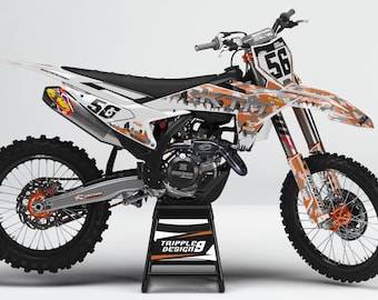 Mx graphic kit for KTM sx sxf sx-f 125 250 350 450 2025 full wrap with riders id and number