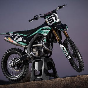 Grafische set voor Kawasaki KX 250 F 2025 / KX 450 F 2024 - 2025 Volledige wrap met rijders-ID en nummer