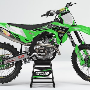 Grafische set voor Kawasaki KX 250 F 2025 / KX 450 F 2024 - 2025 Volledige wrap met rijders-ID en nummer
