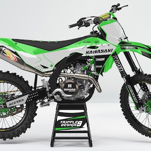 Grafische set voor Kawasaki KX 250 F 2025 / KX 450 F 2024 - 2025 Volledige wrap met rijders-ID en nummer