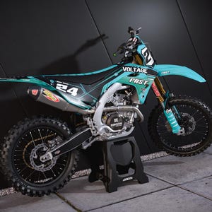 Grafische set voor Kawasaki KX 250 F 2025 / KX 450 F 2024 - 2025 Volledige wrap met rijders-ID en nummer