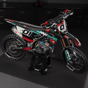 Mx Grafik Kit für HONON CRF 250 2022 - 2024 / CRF 450 2021 - 2024 Vollfolierung mit Fahrer ID und Nummer