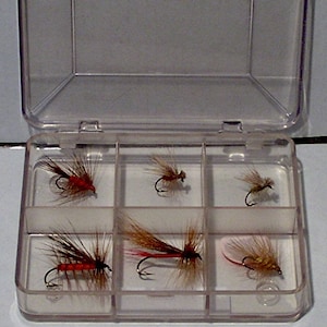 The &quot;Western Hatch&quot; Dry Fly Fishing 6-pack, trout flies, fly fishing flies, American hand tied, flyfisherman gift