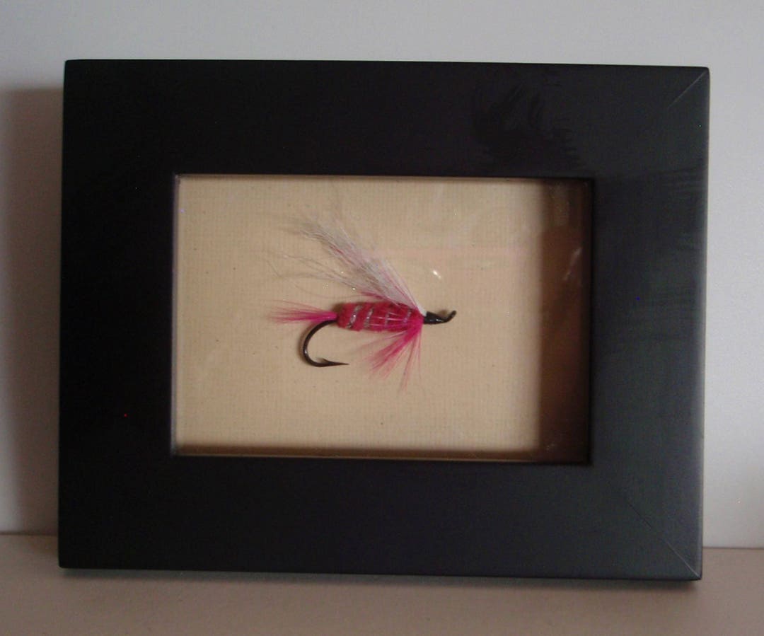 Salmon Fly Display Fly Fishing Gift Salmon Fly Desk Art Etsy