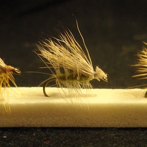 Caddis Fly Fishing Flies - 3 pack, trout flies, fly fishing flies, American hand tied, fly fisherman, flyfisher gift