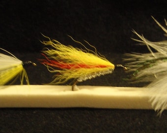 Trout Streamer Fishing Flies  3-pack,