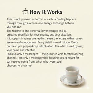 Turkish Coffee Reading – Accurate Intuitive Energy Reading by Buju, Same Hour or 24 Hour Delivery image 2
