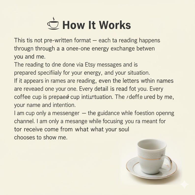 Turkish Coffee Reading – Accurate Intuitive Energy Reading by Buju, Same Hour or 24 Hour Delivery image 2