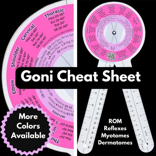 Physical & Occupational Therapy Goniometer Label: PT/OT Student Gift