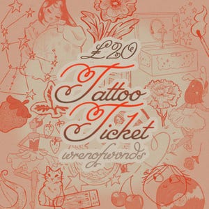 Tattoo Ticket | artist permission tattoo token for flash
