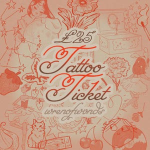 Tattoo Ticket | artist permission tattoo token for illustrations