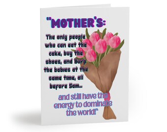 Tarjeta divertida del Día de la Madre: Regalo para una mamá multitarea