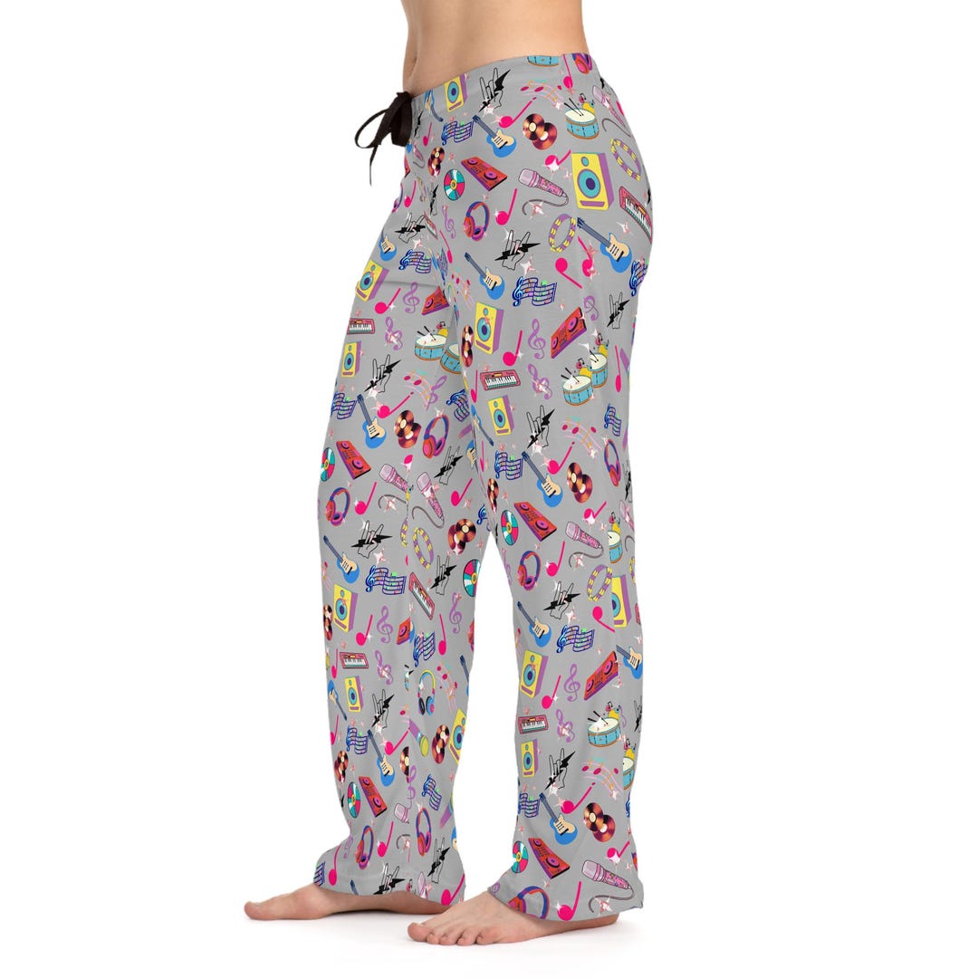 Musical Vibes Pajama Pants: Women's Cozy Lounge Wear - Etsy