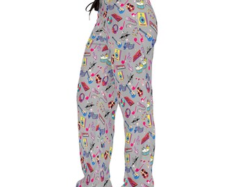 Musikaliska vibbar pyjamasbyxor: Mysiga loungekläder för kvinnor