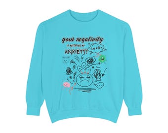 Sweat-shirt Anxiety Graphic, Vêtements de soutien pour la sensibilisation à la santé mentale