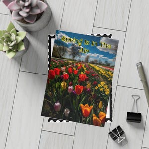 Pacchetto di cartoline a tema primavera: la primavera è nell'aria, cartoline fresche e fiorite perfette per saluti e celebrazioni, inviti