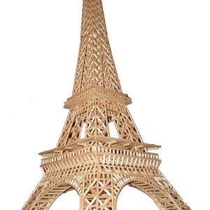 Eiffelturm Modell DIY Anleitung | Wie erstelle ich einen Eiffelturm | DIY Holzdübel Replik | 3D Eiffelturm