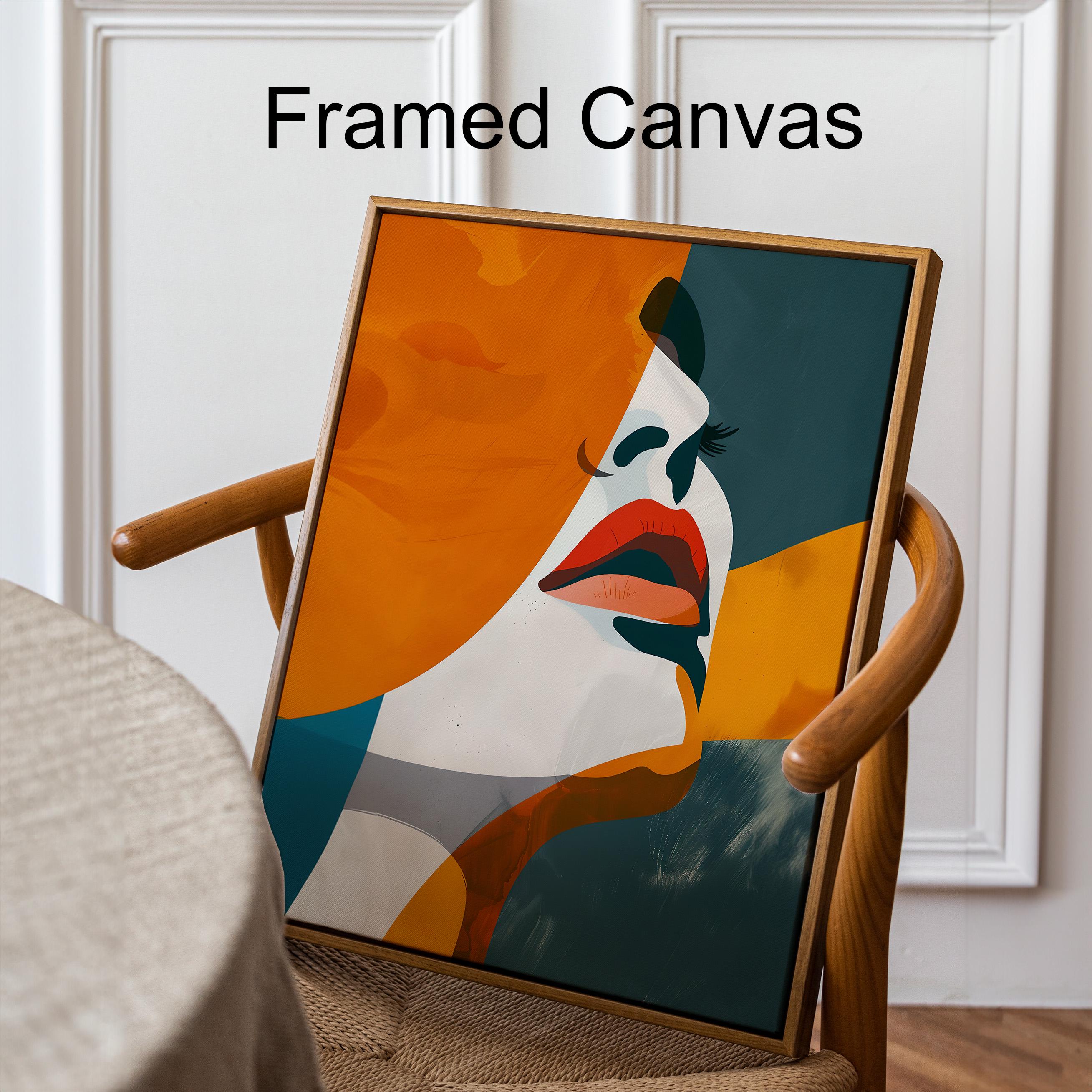 Abstract Woman Portrait Wall Art – Modern Art Print | Framed Canvas or ...