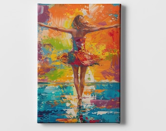 抽象的な女性の絵画、白黒の海のキャンバスアート - Etsy 日本