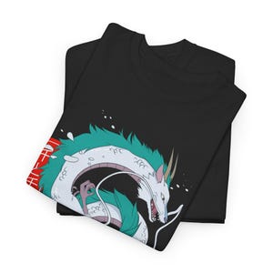 Koszulka Haku Spirited Away: Koszulka anime Studio Ghibli zdjęcie 6