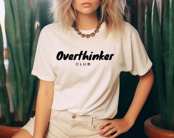 Koszulka unisex Overthinker Club: Koszulka o zdrowiu psychicznym i lęku
