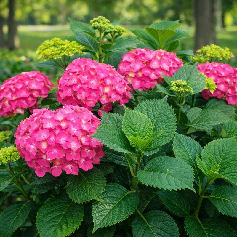 Glowing Embers Pink Hydrangea Macrophylla 1 Starter Live Plant Shade Glowing Embers Pink Hydrangea Macrophylla 1 Starter Live Plant Shade