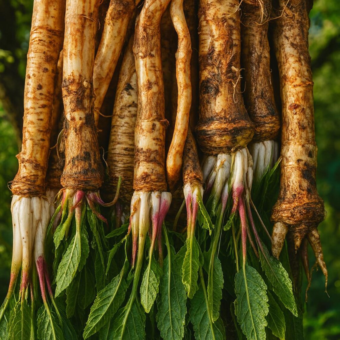 Big Top Horseradish Roots for Planting: Long Lasting Edible Perennial ...