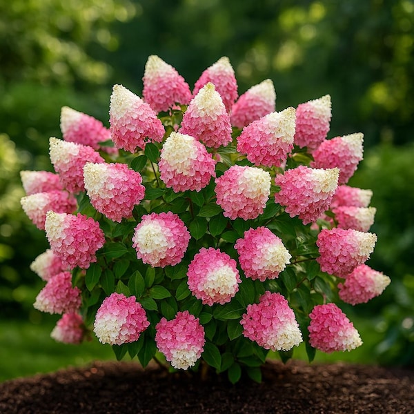 Panicle Hydrangeas (50) Flower Seeds: Pink White, Hydrangea Paniculata, Reliable Blooming