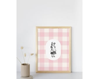 Vintage Little Girl Art Print