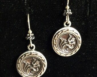 VICTORIAN FLORAL BUTTON Earrings