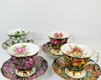 Vintage Royal Albert Provincial Flowers Tea Cup & Saucer Set, Bone China, Floral Collection, Gift For Her, Gift For Tea Lovers