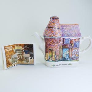 Vintage Sadler The Old Pottery Teapot - Made in England Collectible Novelty Ceramic Cottage House Building