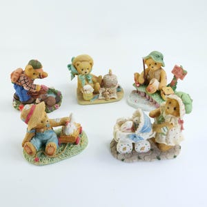 Vintage Cherished Teddies Figurines Priscilla Hillman Enesco 1990s Collectible Bears Scott Henry Anna Cameron Jessica Resin Statues