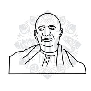 Sardar Vallabhbhai Patel | Freedom Fighter Coloring Page | Indian Coloring Book | Desi Coloring Book | Printable Art for Kids and Adults