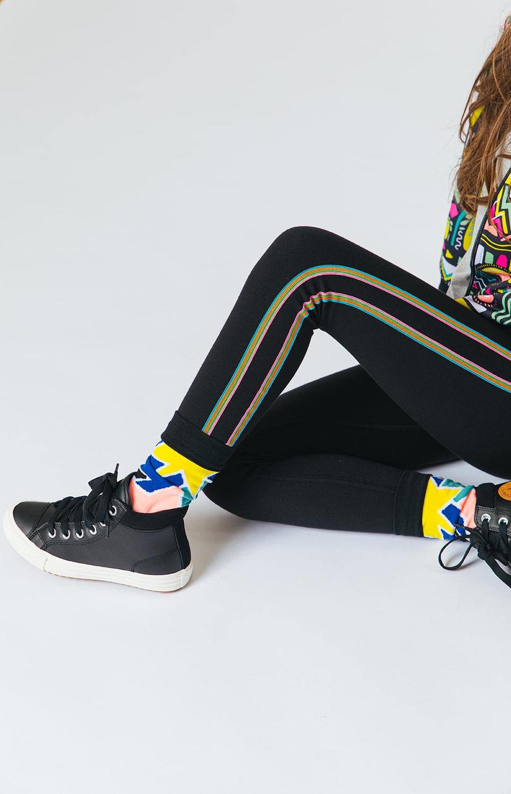 Side Stripe Leggings Etsy Canada