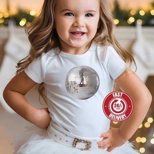 Disco Ball Toddler T-Shirt: Fun Party Tee, Customizable