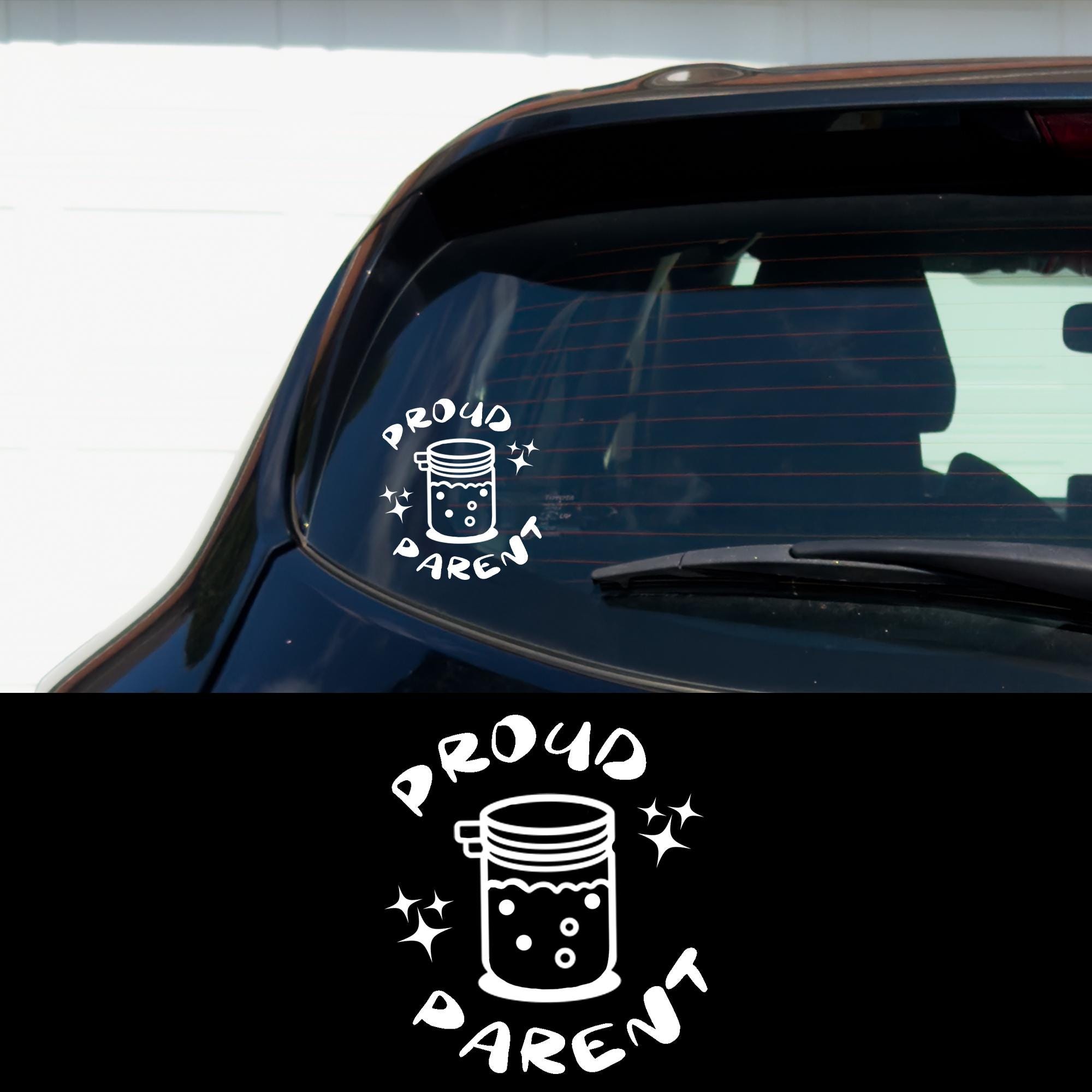 Proud Parent Sourdough Starter Car Decal Funny Baker Sticker ...