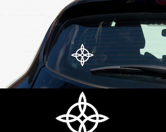 Gothic Symbol Vinyl Decal Occult Car Sticker, Metalcore Symbolic Decal, Dark Aesthetic Car Accessory, Witchy Laptop Sticker