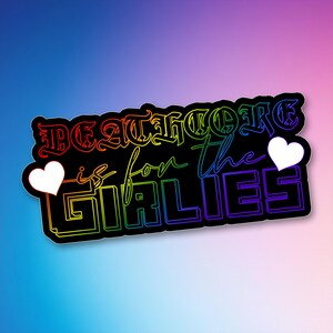 Baddiecore Metalcore Girly Blegh Deathcore is for the Girlies Vinyl Alt Girls Deathcore Baddiecore Scene Kid Gift Emo Pastel Goth Aesthetic Deathcore 4 Girlies